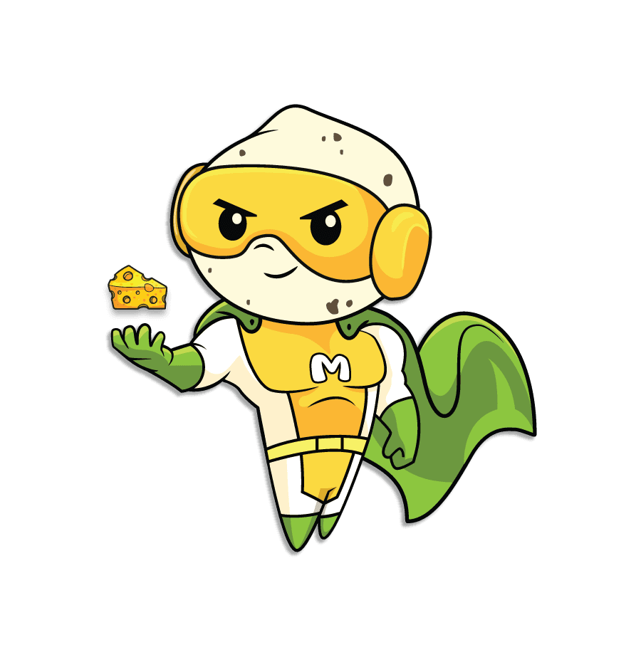 Cheese & Herbs Makhana mascot